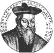 Desenhos Gratuitos: Uma pintura de Nostradamus,doutor da medicina,astrologia,da cabala,alquimia,magia,matemática e profeta do occlut.(1503-1566) Michel de Nostredame.