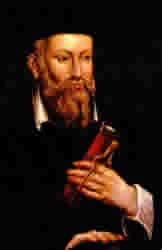 Desenho Nostradamus: Uma pintura de Nostradamus,doutor da medicina,astrologia,da cabala,alquimia,magia,matemática e profeta do occlut.(1503-1566) Michel de Nostredame. 
