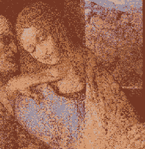  Ultima cena, Leonardo da Vinci, (1498). ¿Es esta Maria Magdalena?