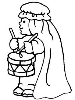 Image de l'etoile Bethléem et un jeune garçon de berger.