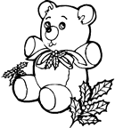 Desenho do urso Natal - Desenhos para colorir, Gifs de Natal gratuitos.
